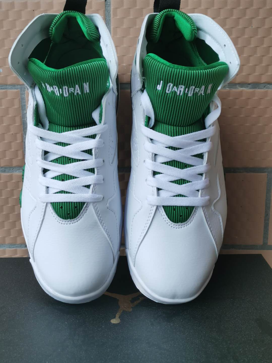 New Men Air Jordan 7 Shoes White Green